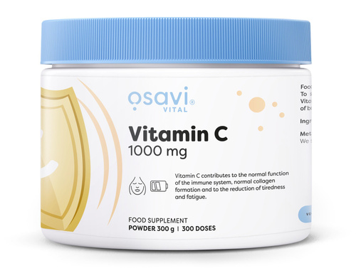 Osavi Witamina C w Proszku 1000mg na Odporność i Wsparcie Kolagenu 300g