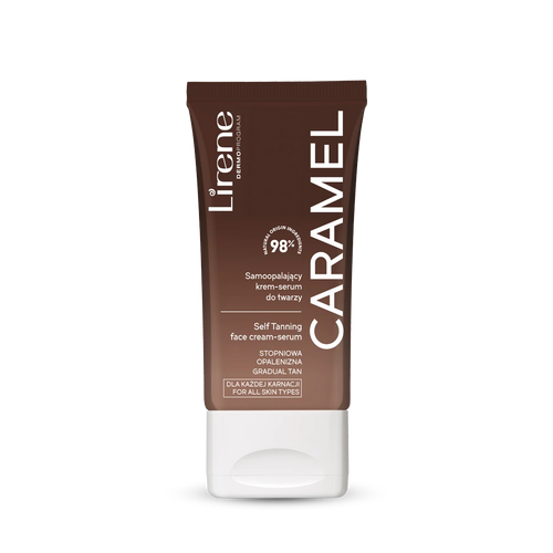 Lirene Perfect Tan Vegan Self-Tanning Face Cream-Serum Caramel 50ml