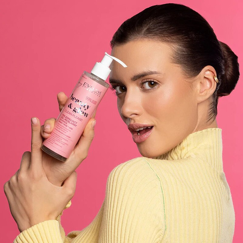 Eveline Beauty & Glow Clean Please! Pielęgnujący Żel Micelarny do Mycia Twarzy Oczu i Ust 200ml