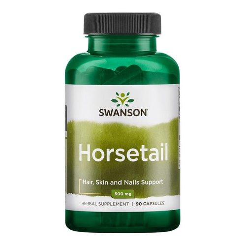 Swanson Horsetail 500mg Horsetail Strengthens Hair Skin & Nails 90 Capsules