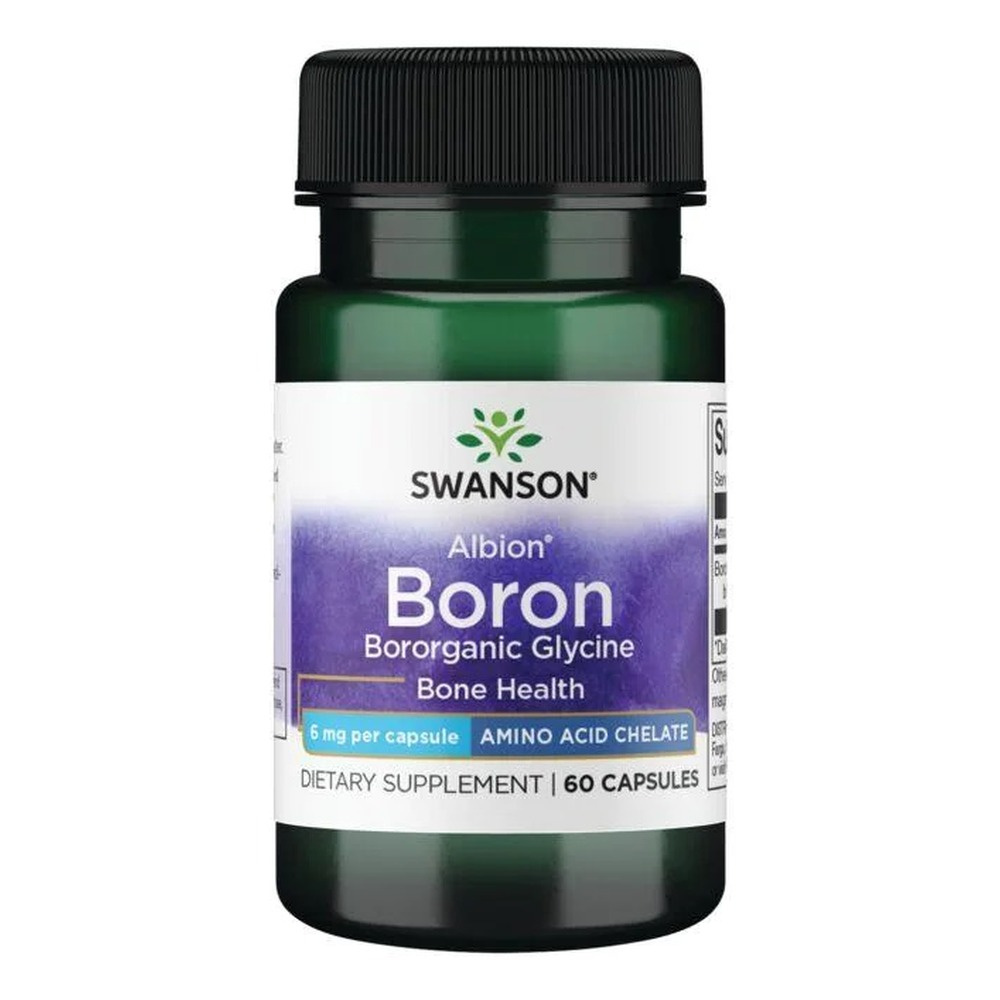 Swanson Albion Boron Glycine 6mg 60 Capsules