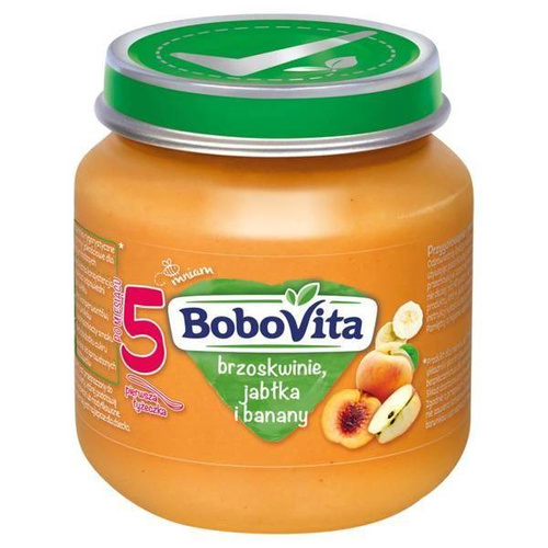 BoboVita Dessert Peaches Apples and Bananas for Infants after 5th Month 125g