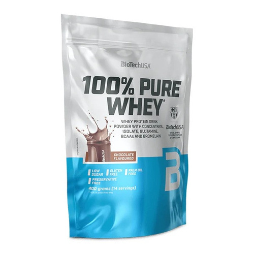 BioTechUSA 100% Pure Whey Protein Powder Chocolate 400g