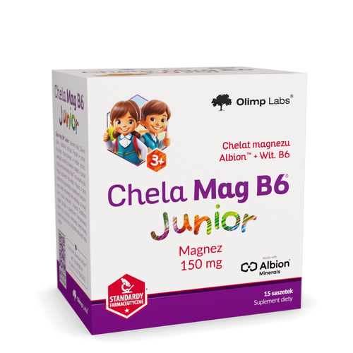 Olimp Chela-Mag B6 Junior dla Dzieci powyżej 3 Roku Życia 15 Saszetek