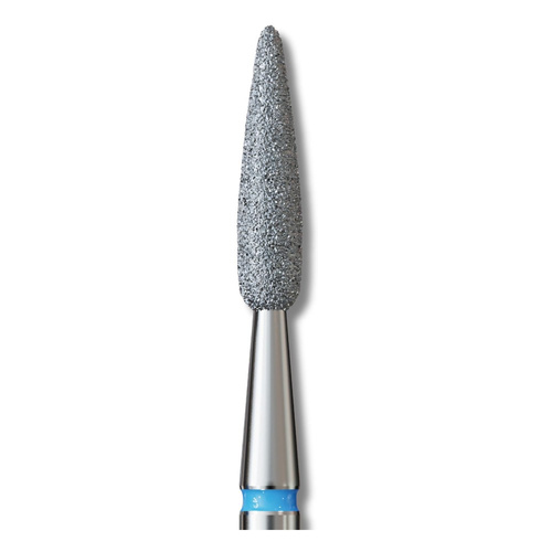 IQ Nails Diamond Nail Drill Bit Long Flame Shape Medium Fine 2.3mm 243R.524.023 1 Piece