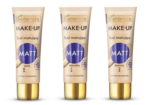 Bielenda Make-Up Academie Matt Mattifying Fluid No. 1 Natural for Combination and Oily Skin 30g