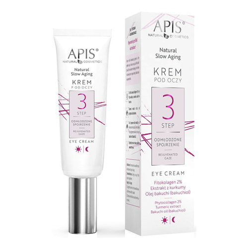 Apis Natural Slow Aging Step 3 Krem pod Oczy Odmładzający Spojrzenie 15ml