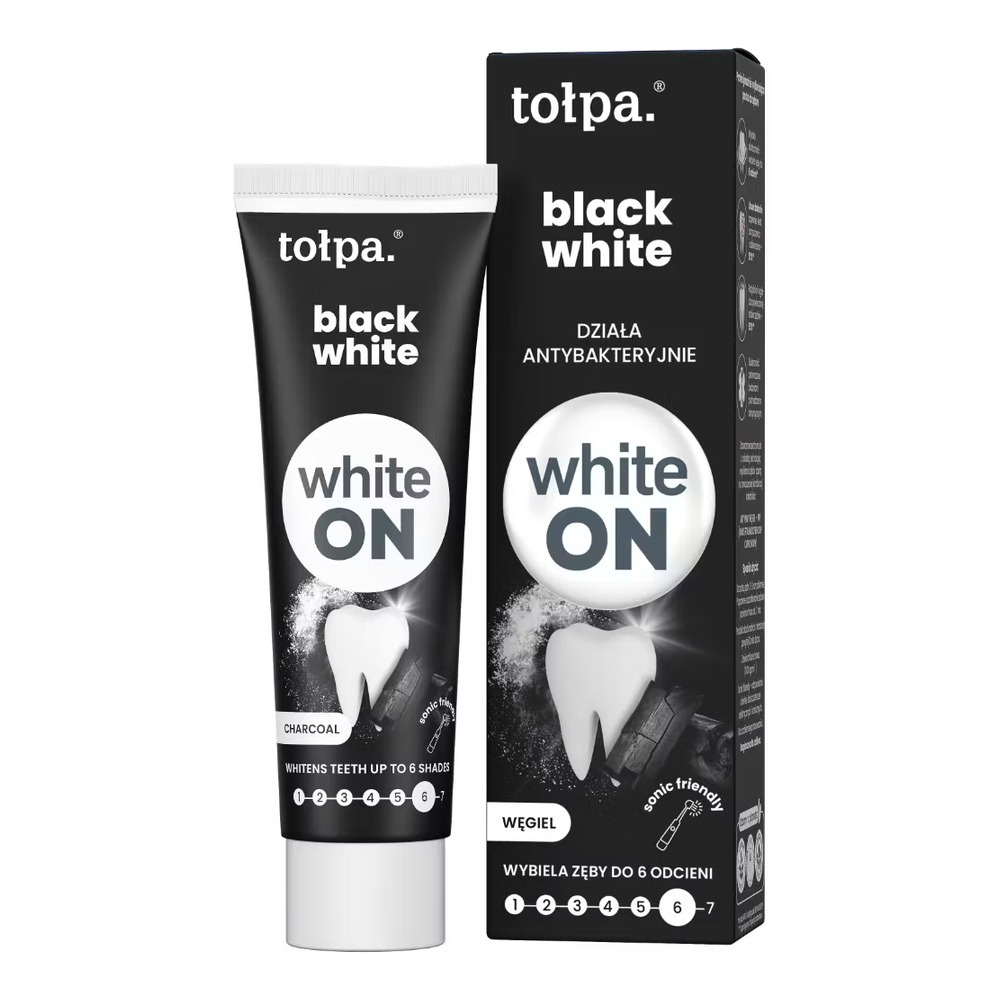 Tołpa ON white black white pasta do zębów, 75ml