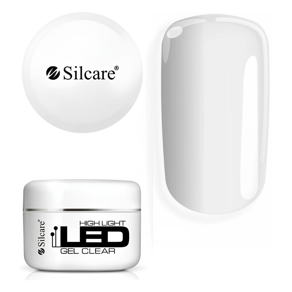Silcare High Light LED Clear Transparent Builder Gel for Nail Extensions 100g