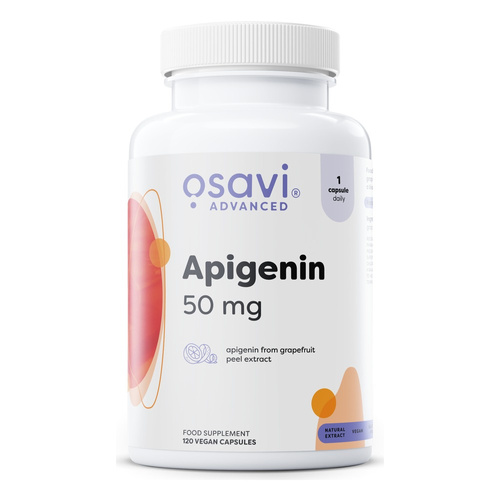 Osavi Apigenin 50mg Naturalne Wsparcie z Ekstraktu Grejpfruta 120 Kapsułek