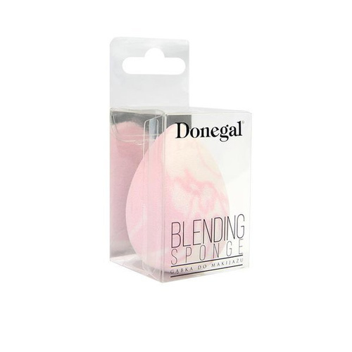 DONEGAL marmurkowa gąbka do podkładu Blending Sponge biało - różowa nr 4331 1sztuka