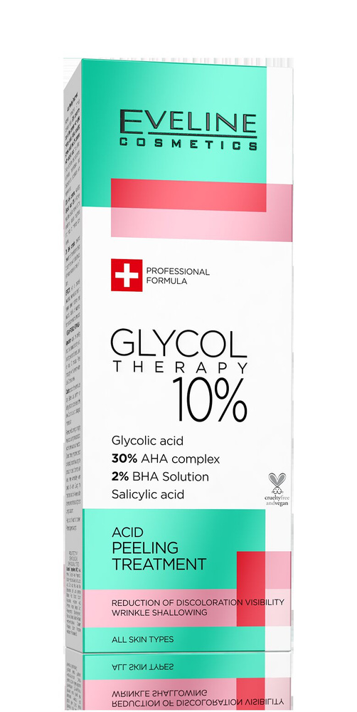 Eveline Glycol Therapy 10% Kwasowa Kuracja Peelingująca Każdy Rodzaj Cery 20ml