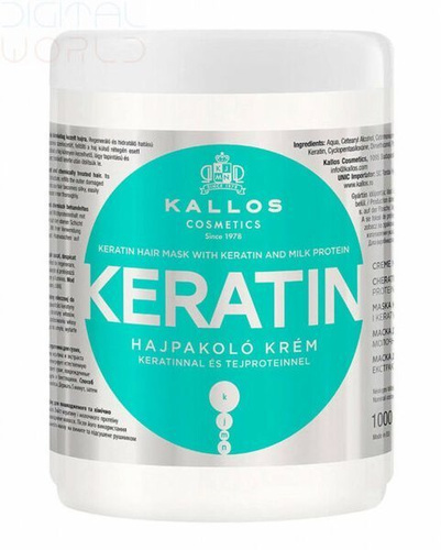 KALLOS KJMN KERATIN Maska keratynowa 1000ml