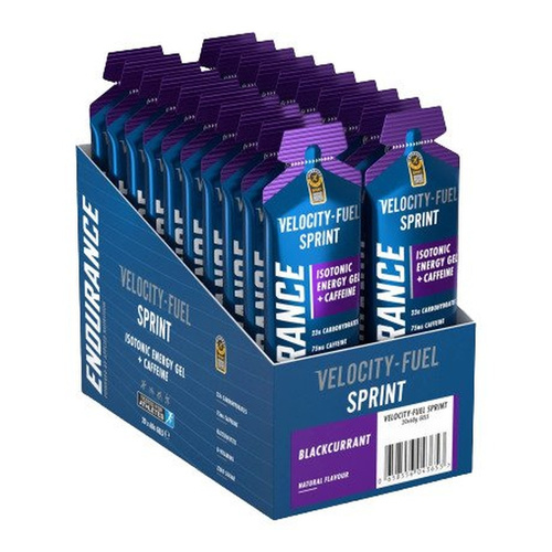 Applied Nutrition Endurance Sprint Isotonic Energy Gel + Caffeine, Blackcurrant 20 x 60g