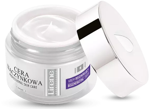 Lirene Redness Control Regenerujący Krem Kojący Zaczerwienienia dla Skóry Naczynkowej na Noc 50ml