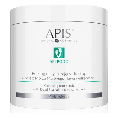Apis Professional Api Podo Cleansing Foot Scrub with Dead Sea Salt and Volcanic Lava 700g
