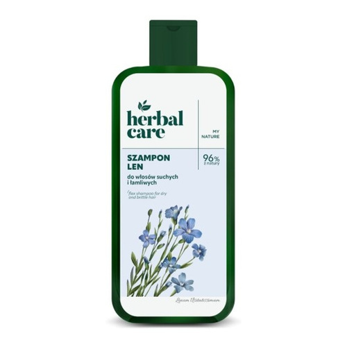 Herbal Care Rebuilding Shampoo for Dry and Damaged Hair with Flax 330ml