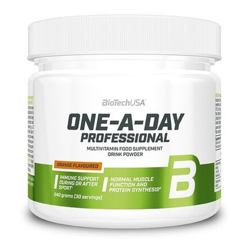 BioTechUSA One-A-Day Professional Orange Multivitamin Powder for Athletes 240g