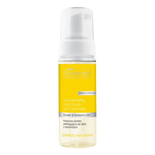 Bielenda Professional CERAMIDE HAND REPAIR Acid exfoliating hand foam with ceramides, 160ml