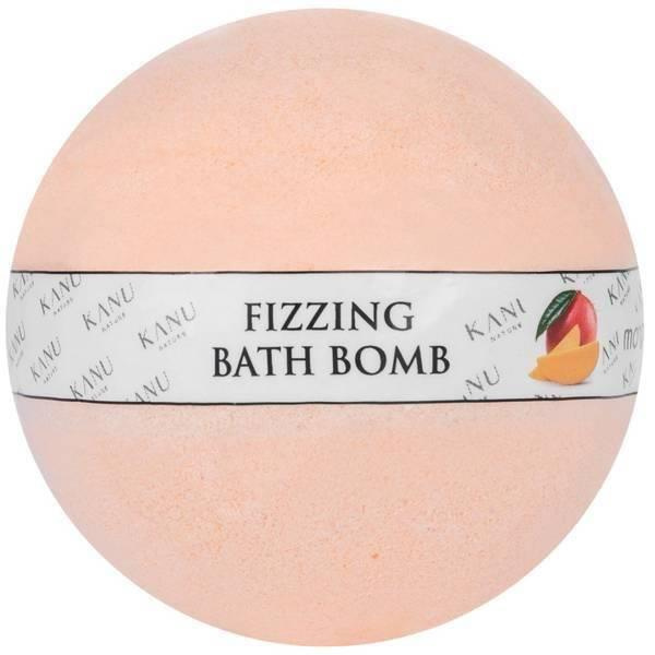 Kanu Nature Hand Formed Sparkling Bath Ball with Exotic Mango Scent 160g