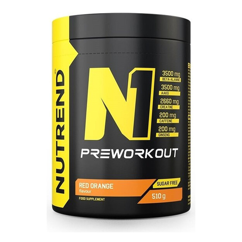 Nutrend N1 Stimulating Pre-Workout Red Orange Flavour 510g