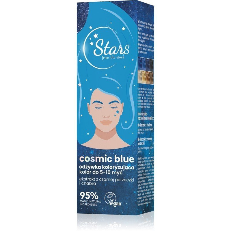 Stars from the Stars Cosmic Blue Odżywka Koloryzująca Odcień Niebieski 50ml Best Before 30.11.25