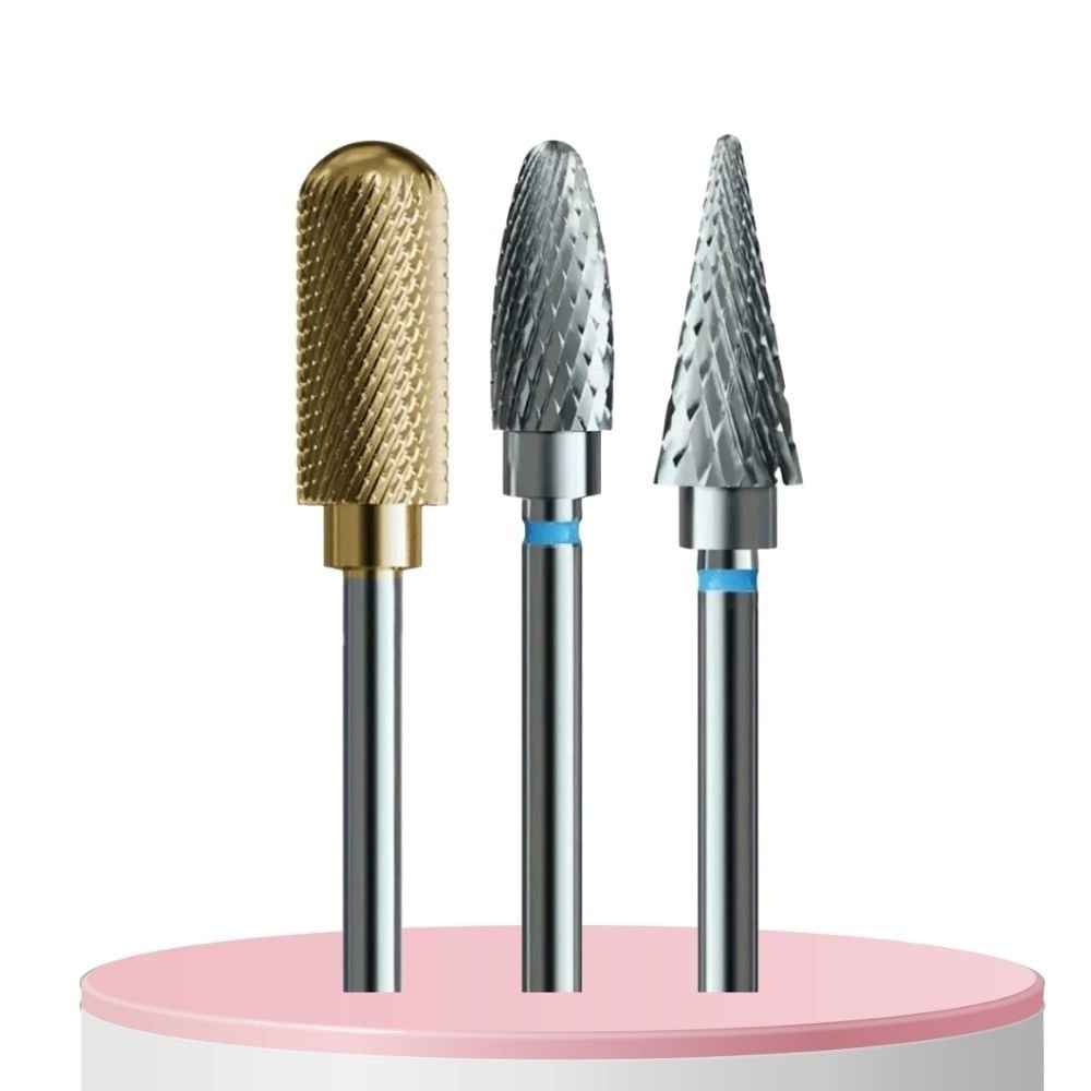 IQ Nails Carbide & Diamond Nail Drill Bit Set 3 pcs
