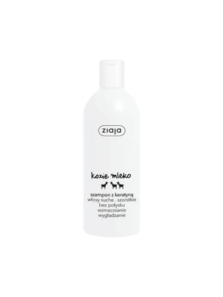 Ziaja Goat''s Milk Strengthening Shampoo with Keratin for Dry Dull Hair 400ml