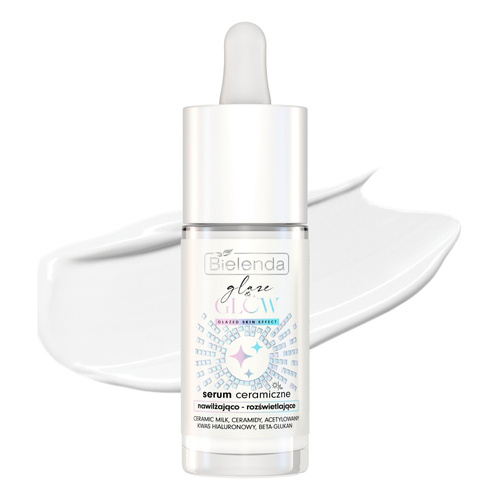Bielenda Glaze & Glow Ceramic Serum Moisturizing and Brightening Glazed Skin Effect for Dry Dull Skin 30ml