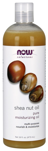 Now Foods Solutions Wielozadaniowy Olej z Orzechów Shea dla Ciała Skóry Głowy i Włosów 473ml