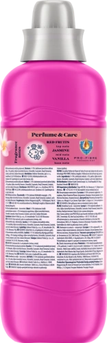 Coccolino Perfume & Care Tiare Flower & Red Fruits Płyn do Płukania Tkanin o Zapachu Kwiatów Passiflory z Cytrusowym Akcentem Bergamotki 925ml