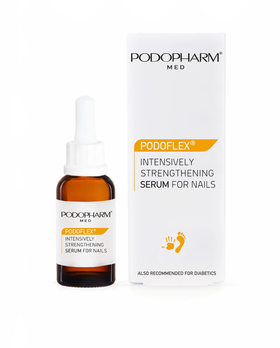 Podopharm Med Podoflex Intensywnie Wzmacniające Serum do Paznokci dla Skóry Wrażliwej i Skłonnej do Podrażnień 10ml