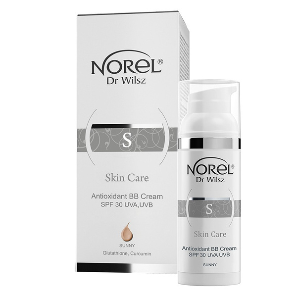 Norel Skin Care Antyoksydacyjny Krem BB SPF 30 UVA UVB dla każdego Rodzaju Skóry Sunny 50ml