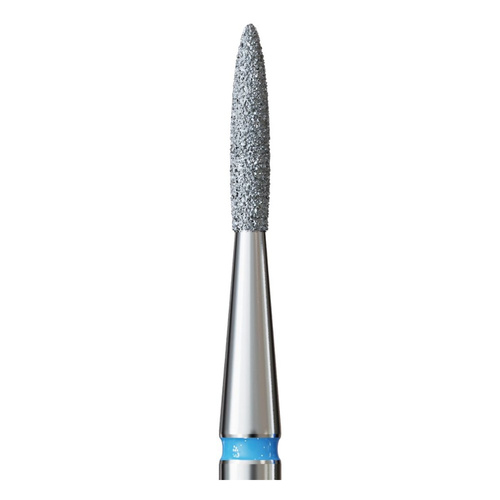 IQ Nails Diamond Nail Drill Bit Long Flame Medium Fine 1.4mm For Manicure Pedicure 243R.524.014 1 Piece