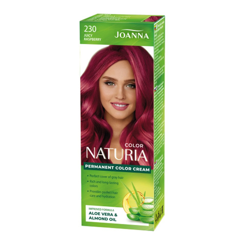 Joanna Naturia Permanent Hair Color Care Gloss Dye No. 230 Juicy Raspberry 100ml