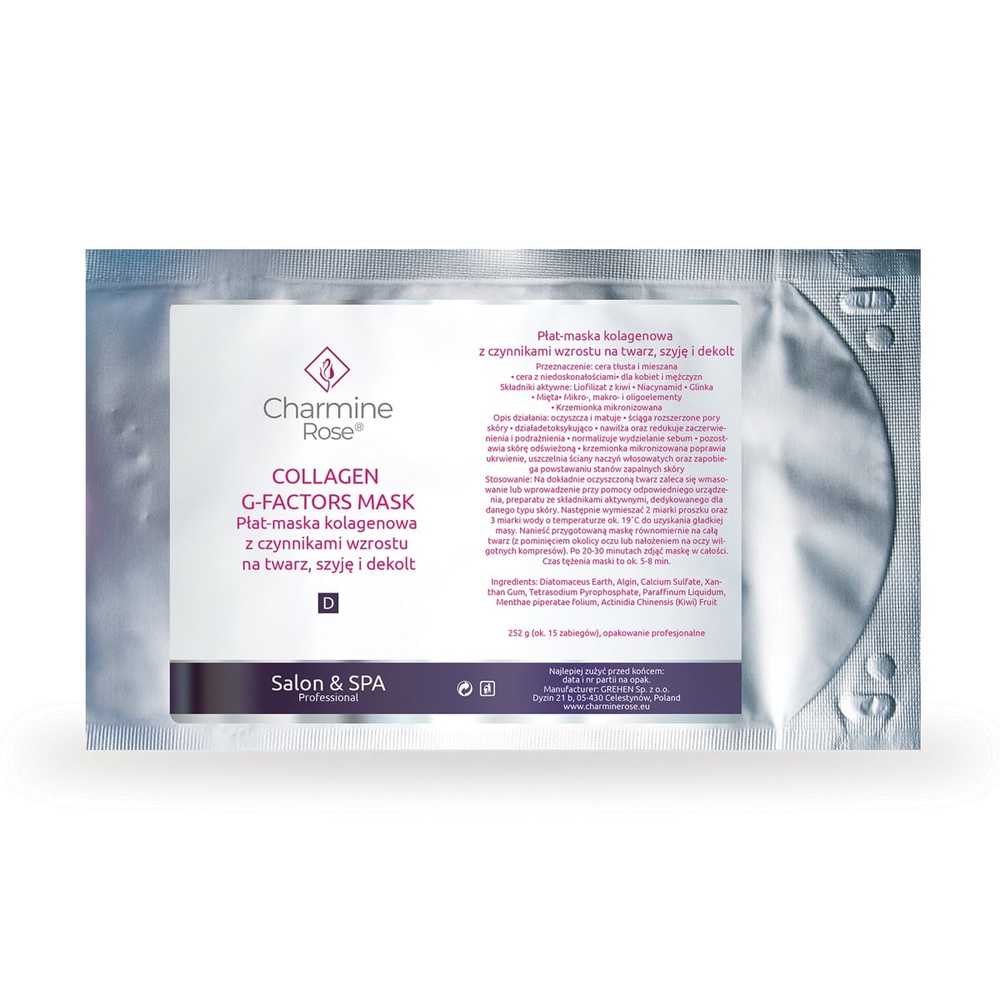 Charmine Rose Professional Maska Kolagenowa G Factor 1szt