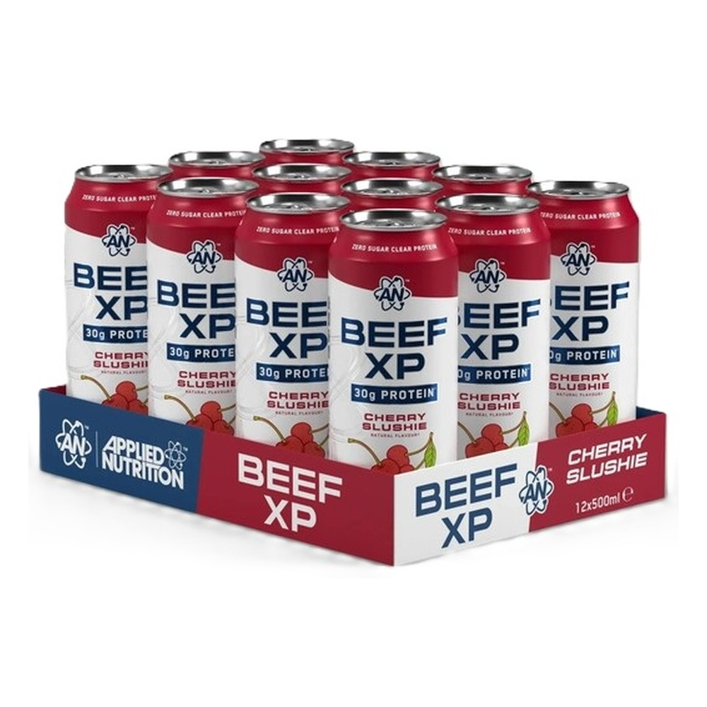Applied Nutrition Beef XP Napój białkowy, Wiśniowy slush 12 x 500ml