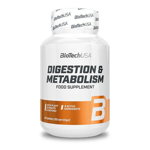 BioTechUSA Digestion & Metabolism Supplement for Digestion and Metabolism 60 Tablets