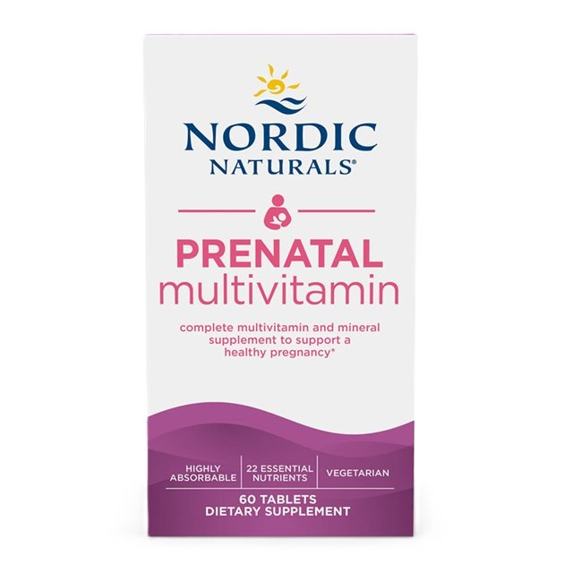 Nordic Naturals Prenatal Multivitamin For Pregnant Women 60 Tablets