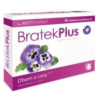 Bratek Plus, tabletki powlekane, 50szt