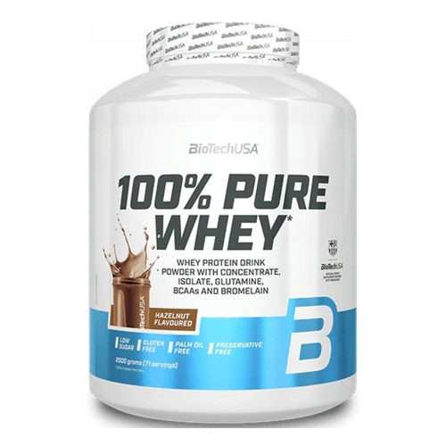 BioTechUSA 100% Pure Whey Odżywka Białkowa Orzech Laskowy 2000g