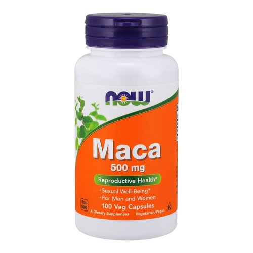 Now Foods Maca 500mg Żeń-szeń Peruwiański Wsparcie Witalności 100 Kapsułek