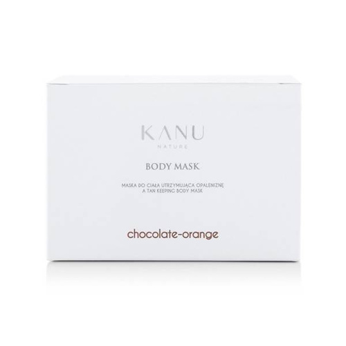 Kanu Nature Utrzymująca Opaleniznę Maska do Ciała o Zapachu Czekolady z Pomarańczą ze Złotą Miką 200ml