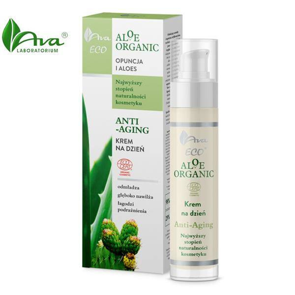 AVA ALOE ORGANIC Day Cream Anti-Aging, 50ml