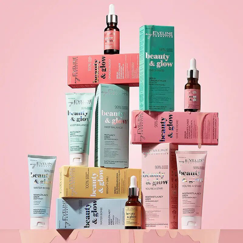 Eveline Beauty & Glow Water Bomb! Moisturizing and Nourishing Cream for Dry and Dehydrated Skin 75ml