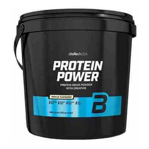 BioTechUSA Protein Power Vanilla Protein Supplement For Muscle Mass 4000g