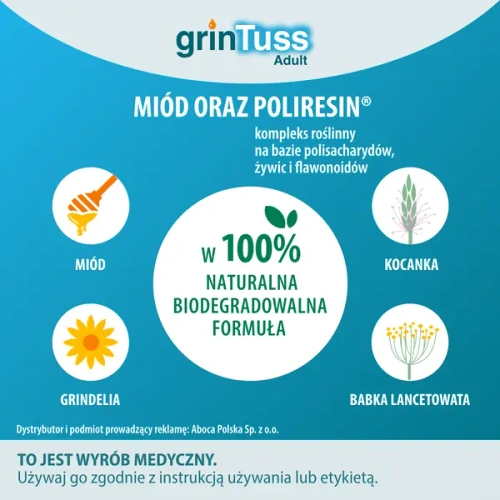 Grintuss Adult Dry and Wet Cough Syrup for Adults 180g