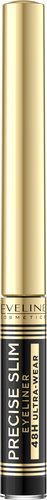 Eveline Precise Slim Ultraprecyzyjny Liner do Oczu Długotrwały Efekt 48H Vinyl Black 2ml