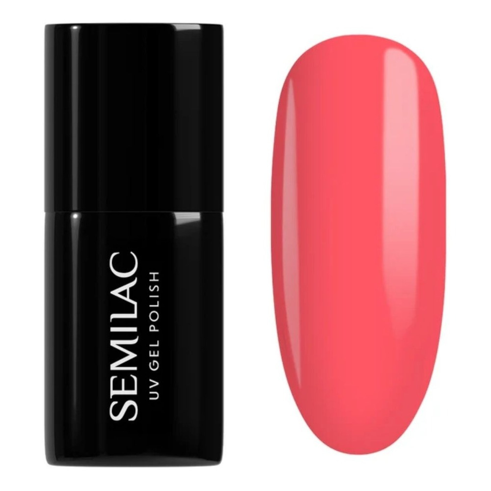 Semilac Hybrid Gel Polish Hottie - 006 Classic Coral 7ml