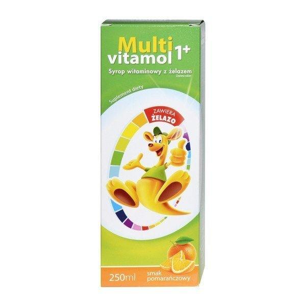 Multivitamol 1 + , syrop witaminowy z ŻELazem, 250ml